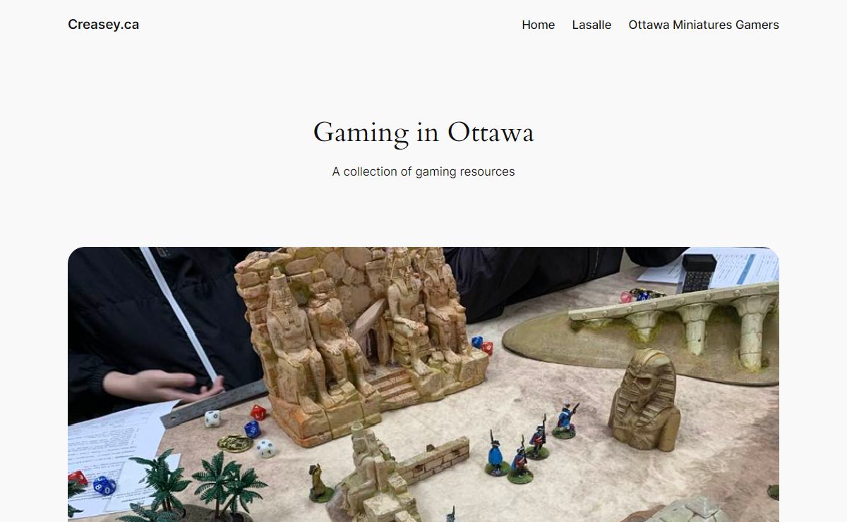 Creasey.ca – Gaming In Ottawa