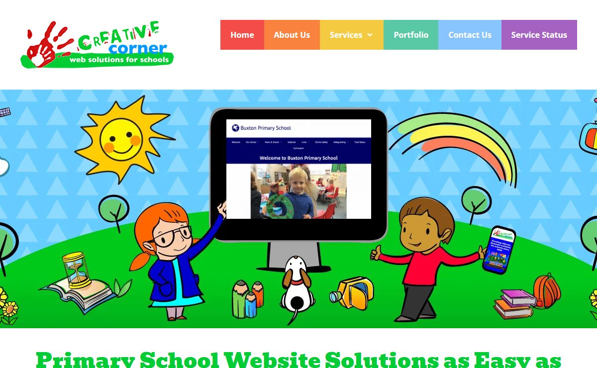 Creative Corner – Web Design for Primary Schools