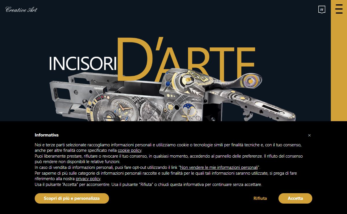 Creative Art – incisori su armi, fucili, orologi e coltelli