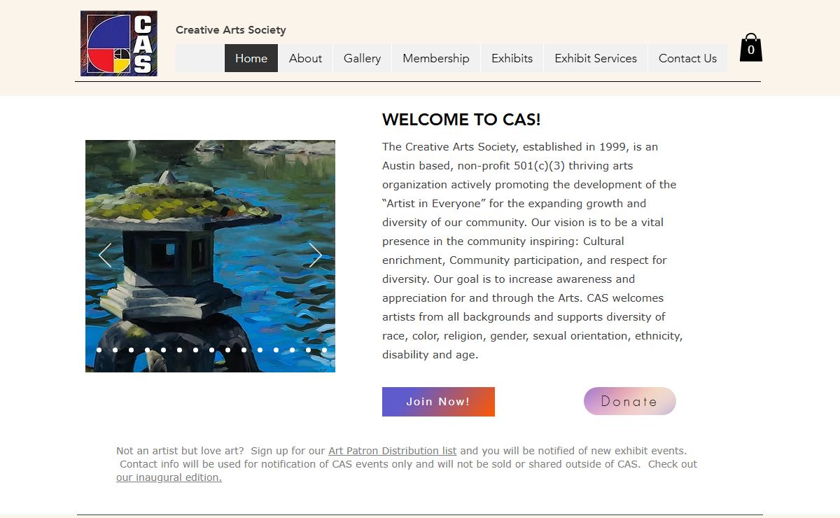 Creative Arts Society | Artist group in Austin |TX, USA