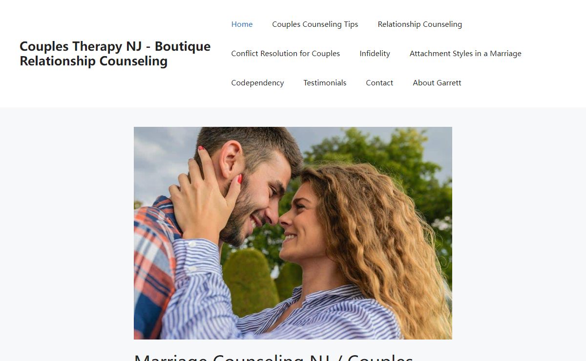 Couples Therapy NJ - Boutique Relationship Counseling