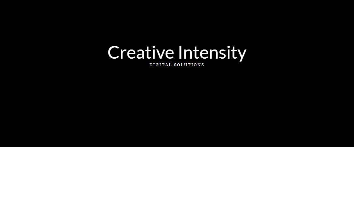 Creative Intensity - Digital Solutions