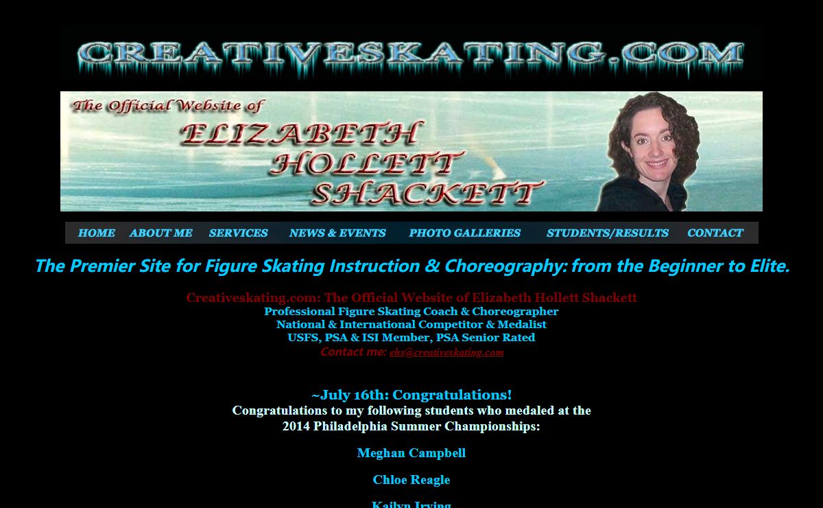 Creativeskating.com: Figure Skating Coaching, Choreography & Seminars