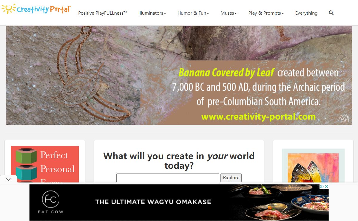 Positive Playfullness at Creativity Portal - What Will You Create in Your World Today? 25 YCreativity-Portal.com