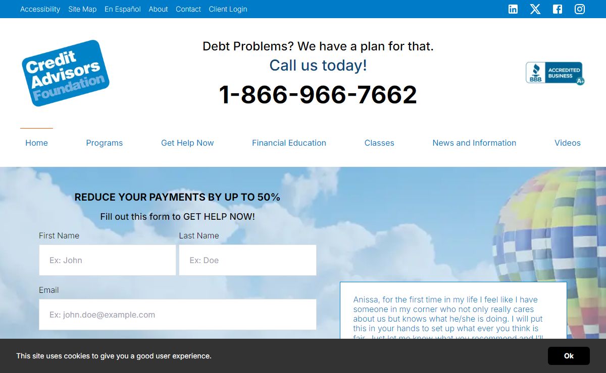 Home - Credit Advisors - Credit Help, Debt Relief, Credit Counselors