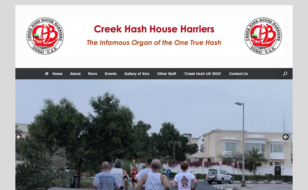 Creek Hash House Harriers (CH3) – A drinking club with a running problem