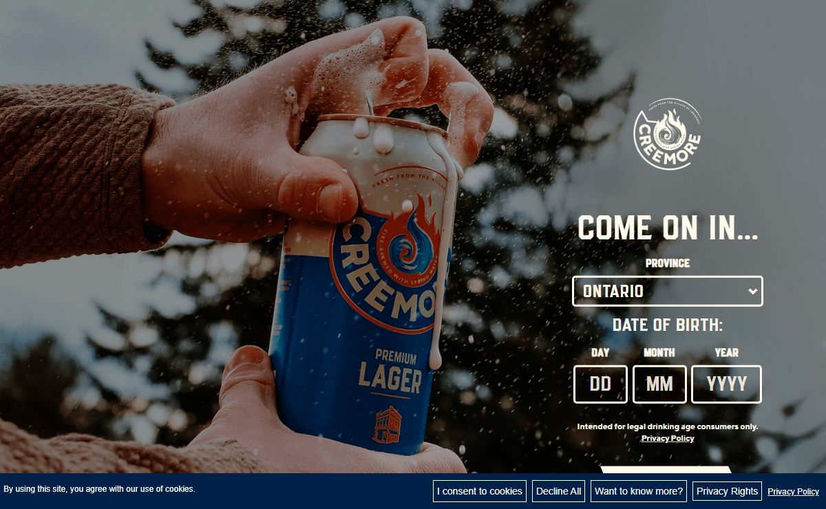 Age Verification | Creemore Springs