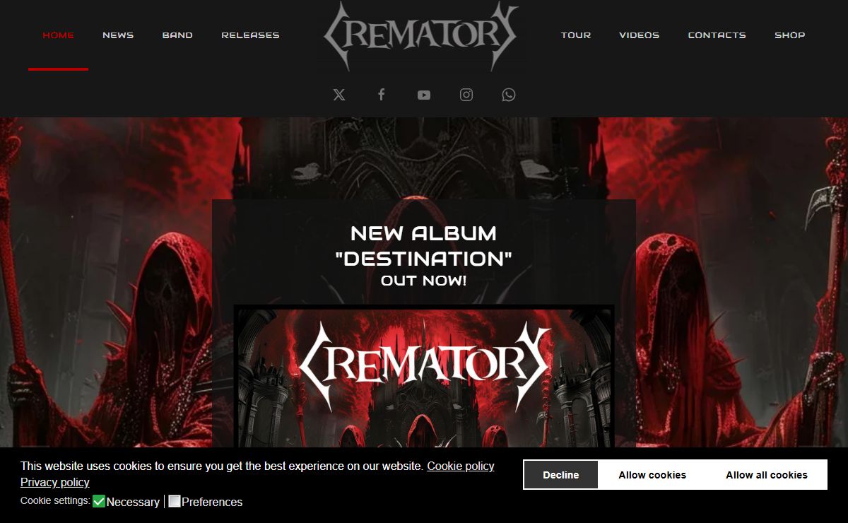 CREMATORY - Official Website