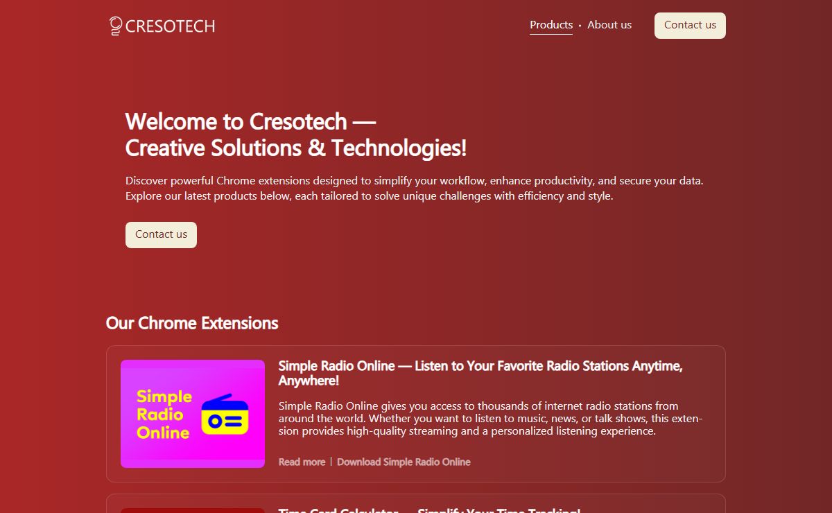 Cresotech — Creative Solutions & Technologies