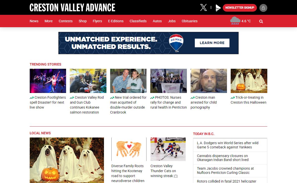 Welcome to the Creston Valley Advance - Creston Valley Advance