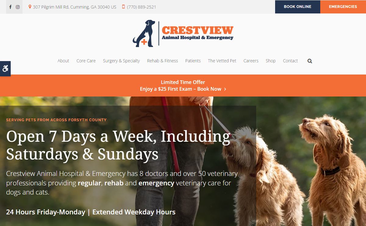 Crestview Animal Hospital & Emergency | 24/7 Cumming Veterinary Clinic