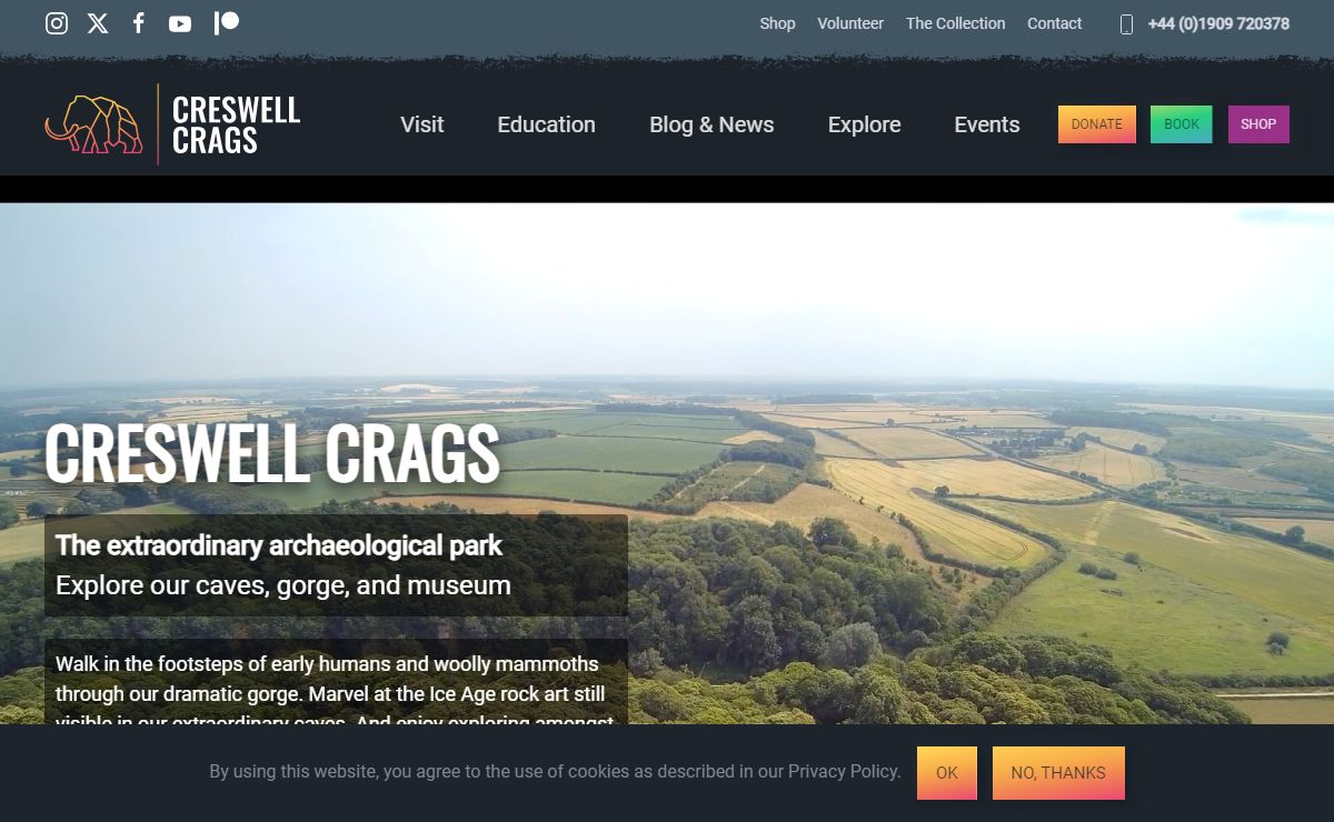 Creswell Crags, the extraordinary archaeological park: explore our caves, gorge, and museum