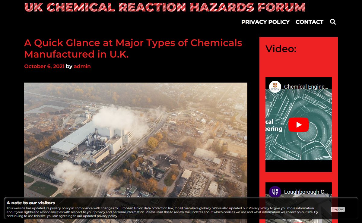 UK Chemical Reaction Hazards Forum -