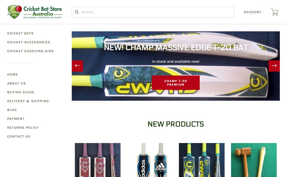 Cricket Bat Store | Australia's Cricket Bats Online Specialist