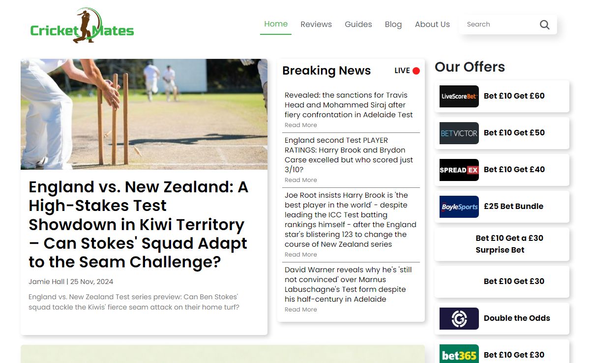 Cricket Mates: Expert Cricket Insights & Betting Tips