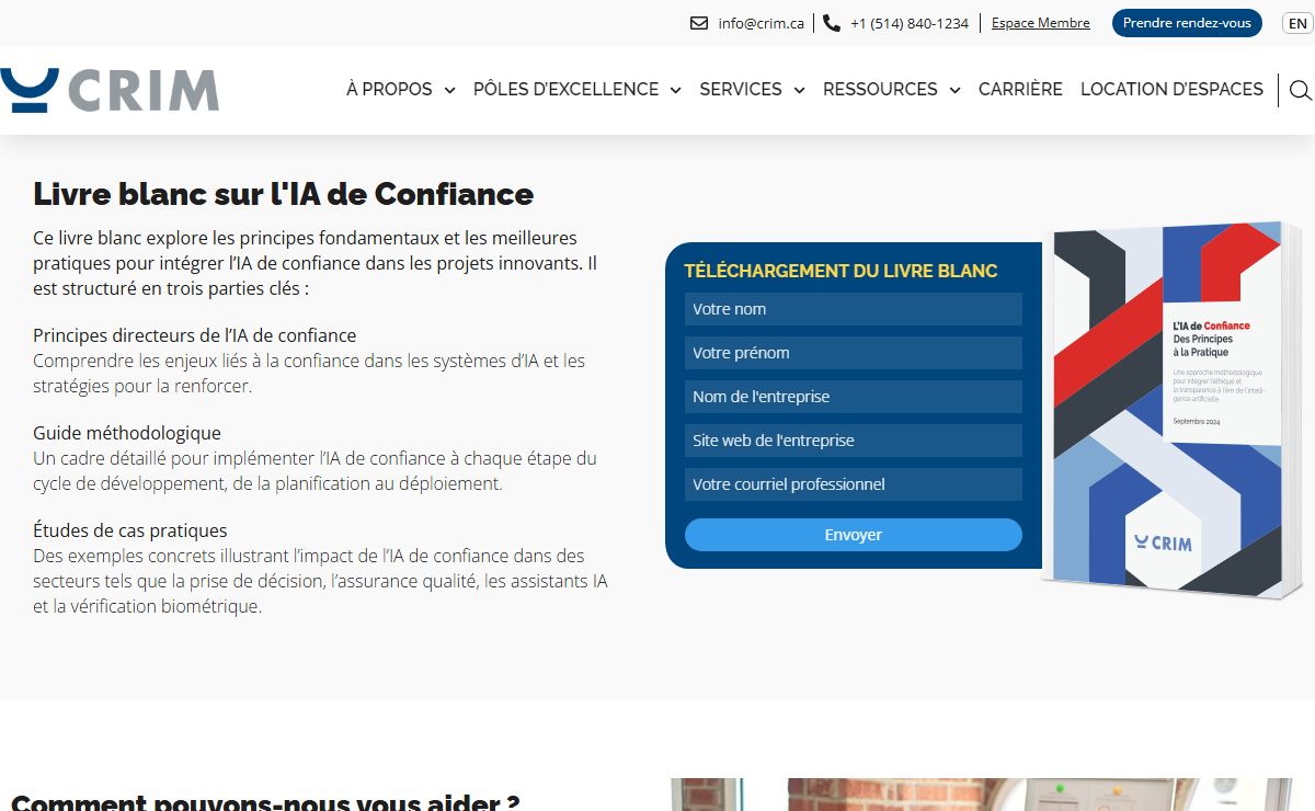 CRIM | Centre de Recherche Informatique de Montréal