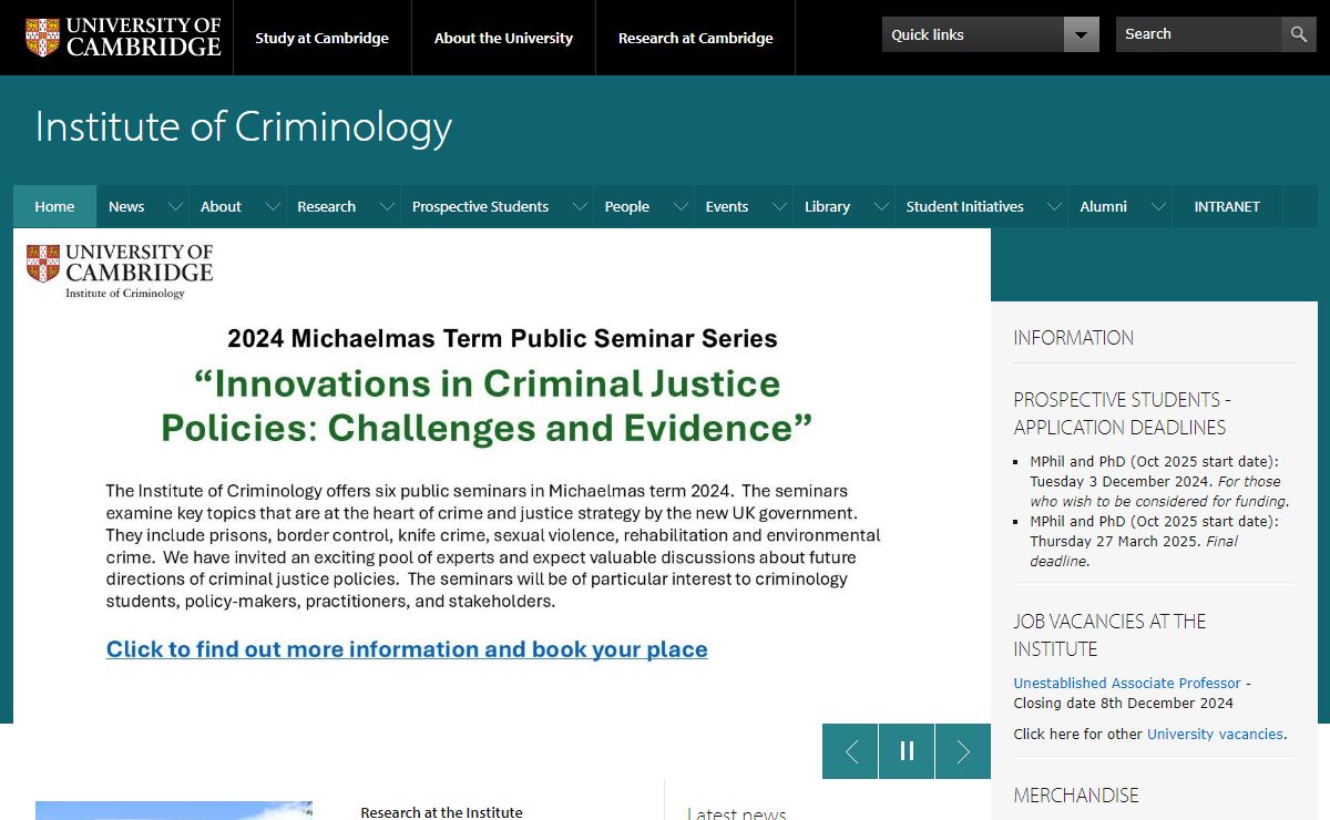 Institute of Criminology |