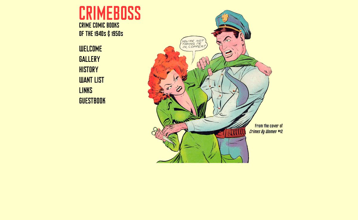 Crime Comic Books of the 40s and 50s