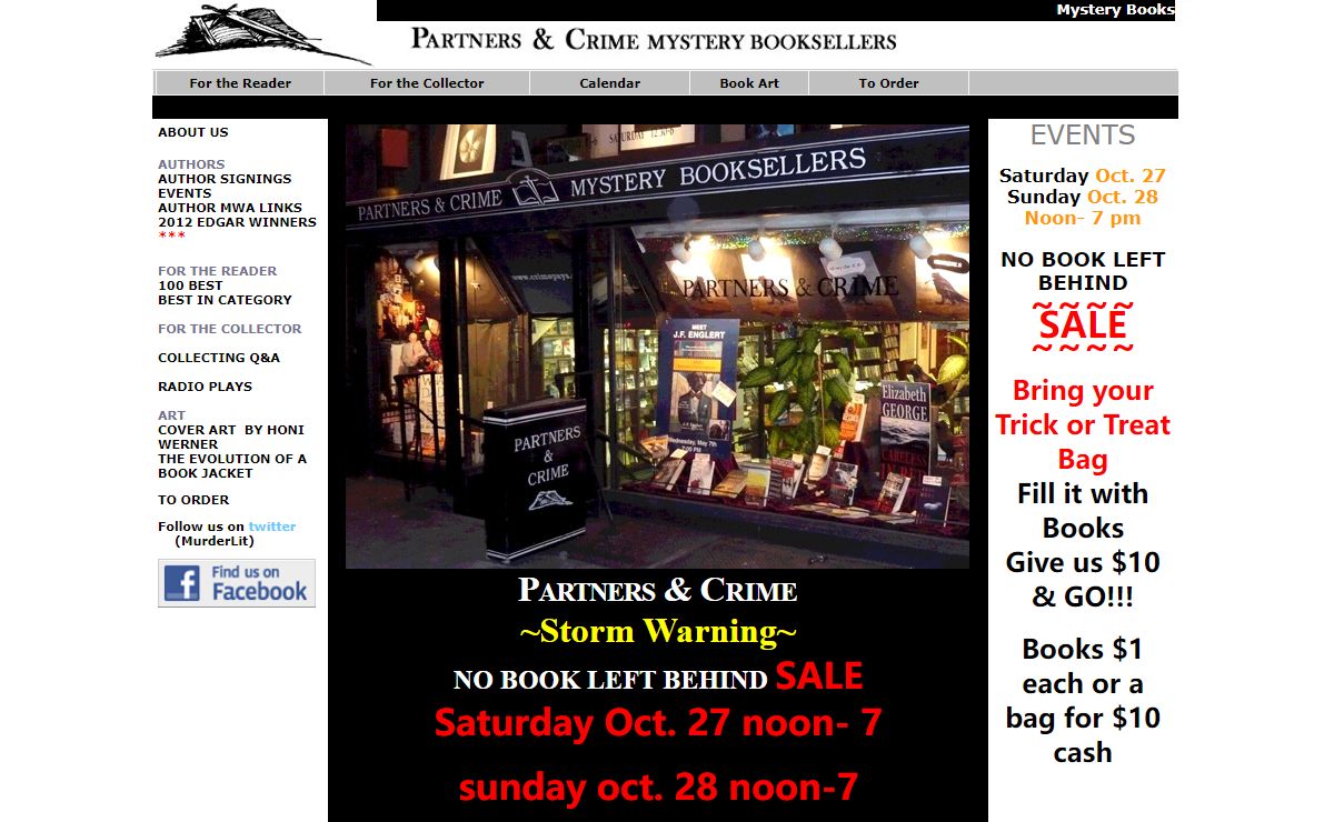 Partners & Crime  Mystery Books and Crime Novels