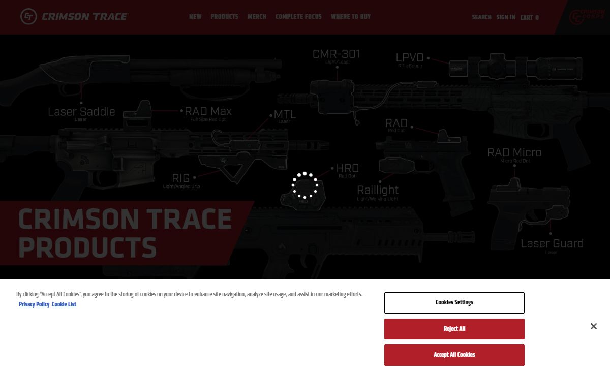 Crimson Trace | Leaders in Firearms Optics