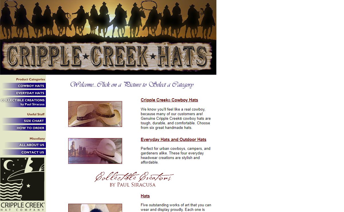 Cripple Creek Hat Company - Quality Western Headwear