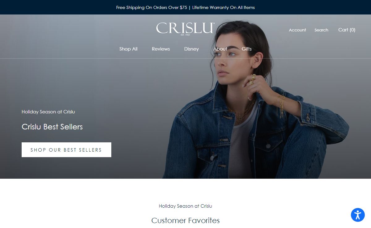CRISLU Corp | Shop for High-Quality Sterling Silver CZ Jewelry Online