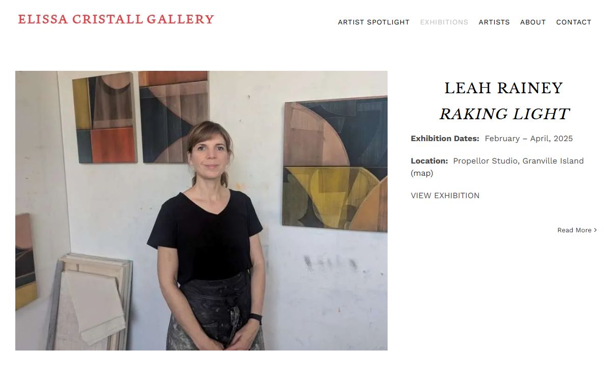 Exhibitions • Elissa Cristall Gallery