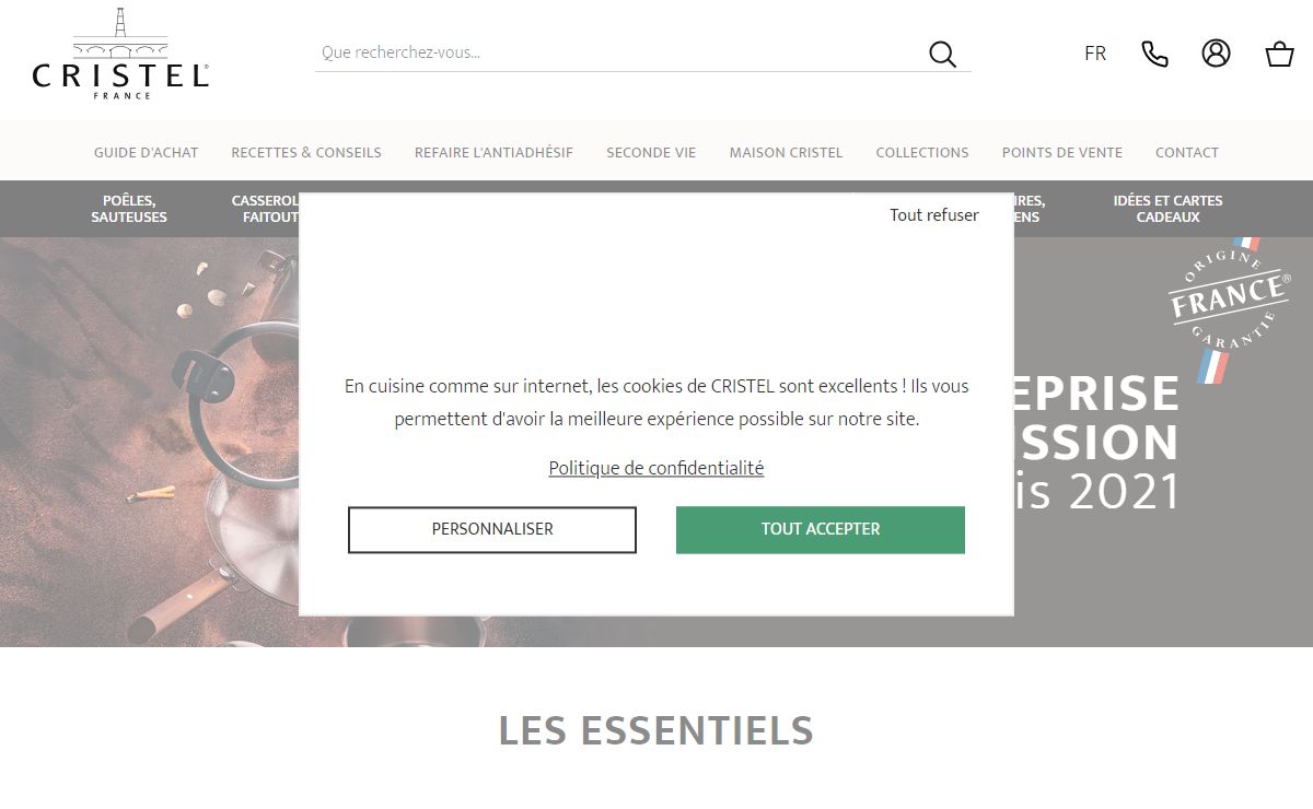 Articles de cuisson et ustensiles de cuisine haut de gamme - CRISTEL