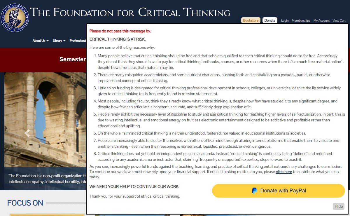 Critical Thinking