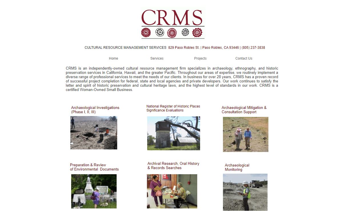 Cultural Resource Management Services CRMS.com