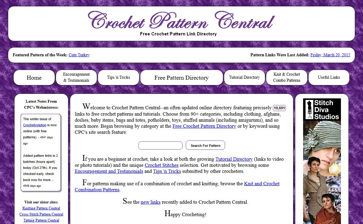 Crochet Pattern Central - Free, Online Crochet Patterns - Beginner Crochet Instructions - Crochet Tips, Tricks, Testimonials and More!