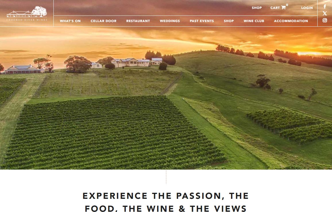 Crooked River Wines | Experience the Passion, Food, Wine & Views