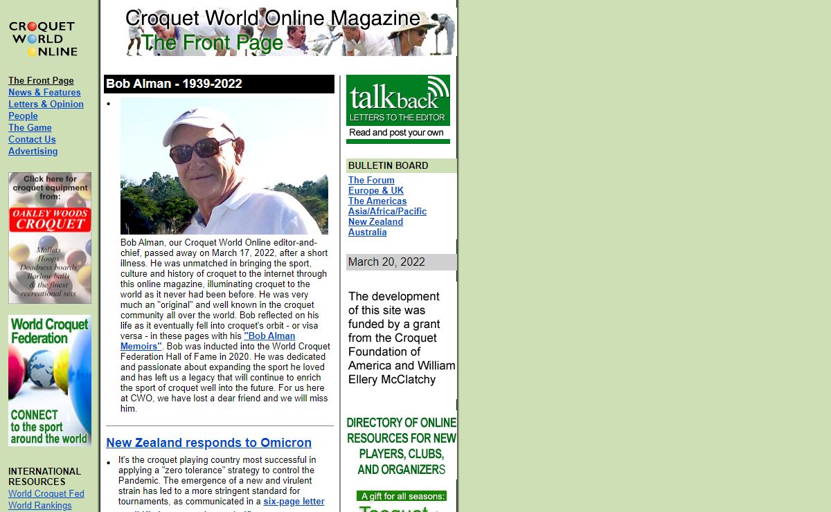 Croquet World Online Magazine