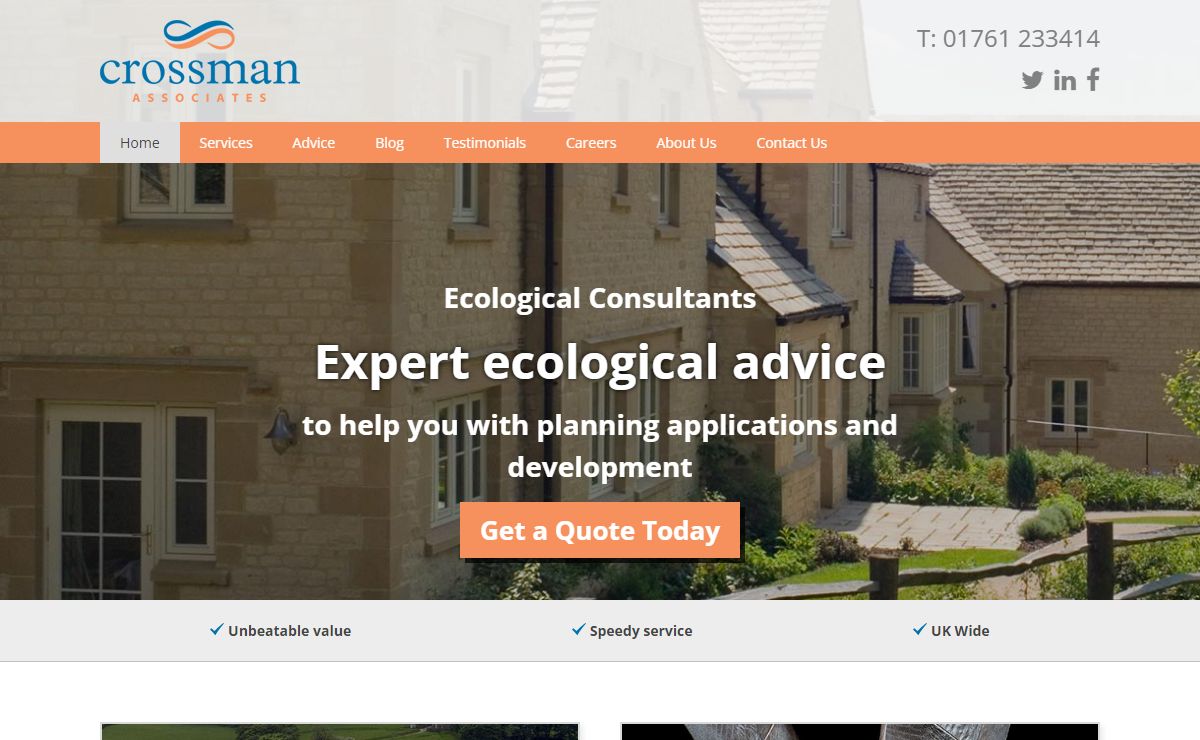 Expert ecological advice - Crossman Associates