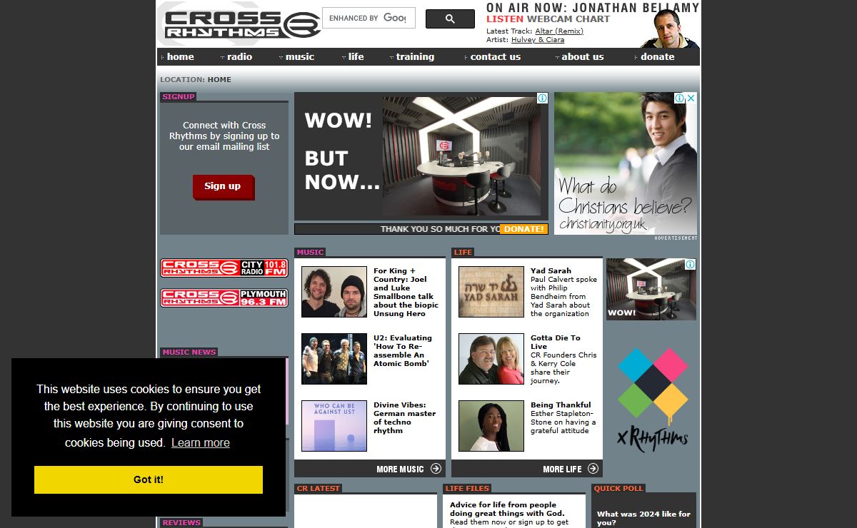 CROSS RHYTHMS | Music And Life | Christian Radio Online