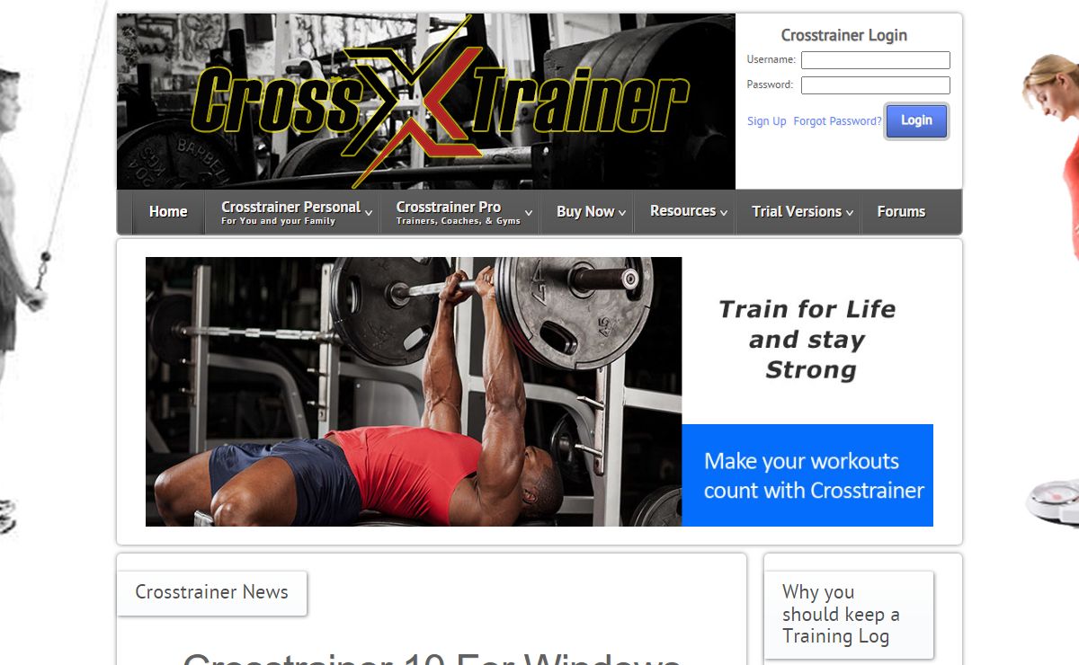 Crosstrainer Training Fitness & Nutrition Software - Crosstrainer Fitness Software