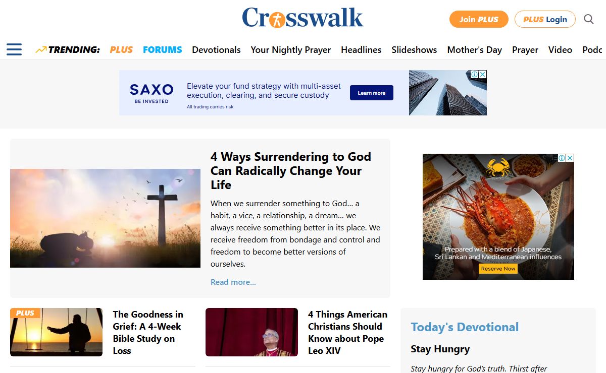 Crosswalk Grow in Faith with Daily Christian Living Articles | Crosswalk.com