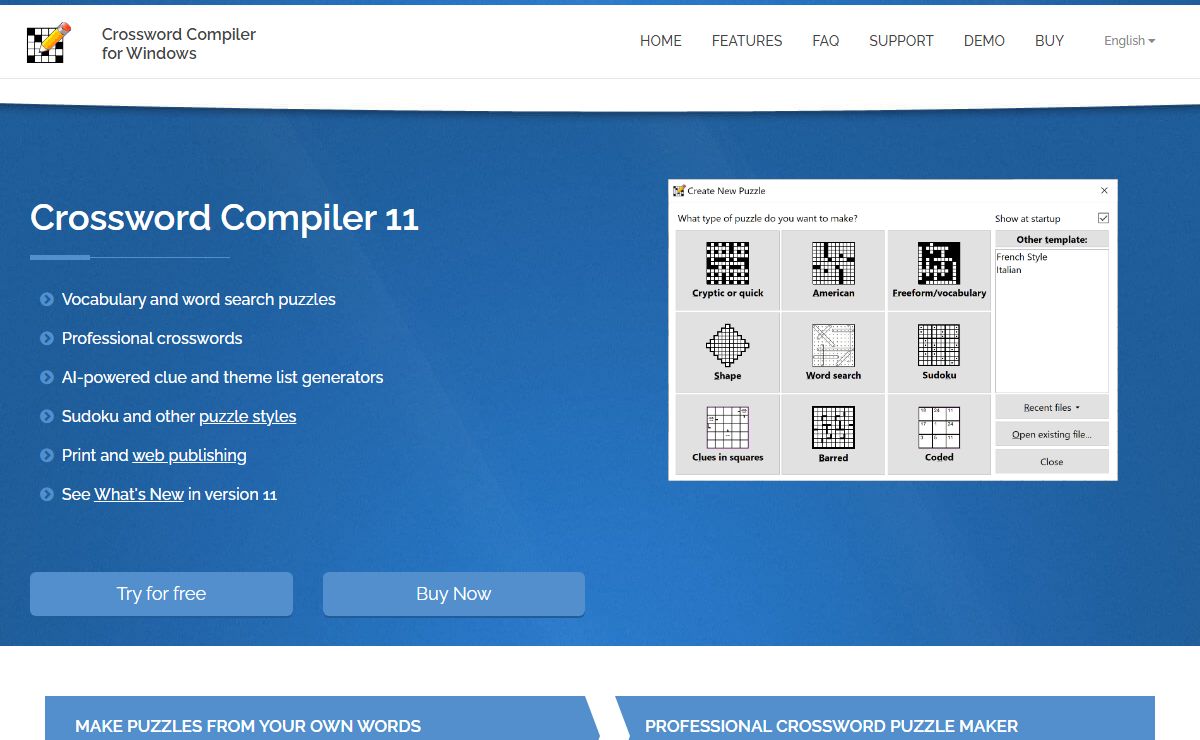 Crossword Compiler: Crossword Puzzle Maker Software
