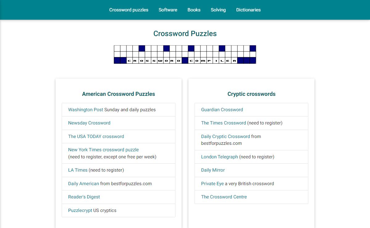 Crossword Puzzles