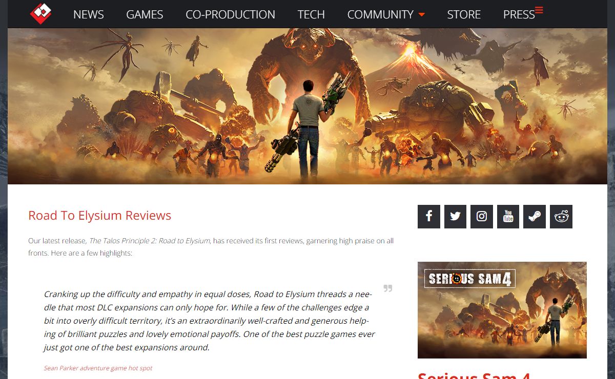 Official website - Croteam