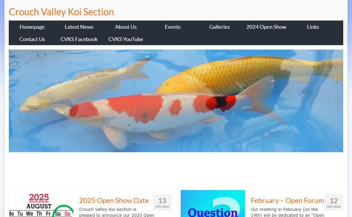 Crouch Valley Koi Section