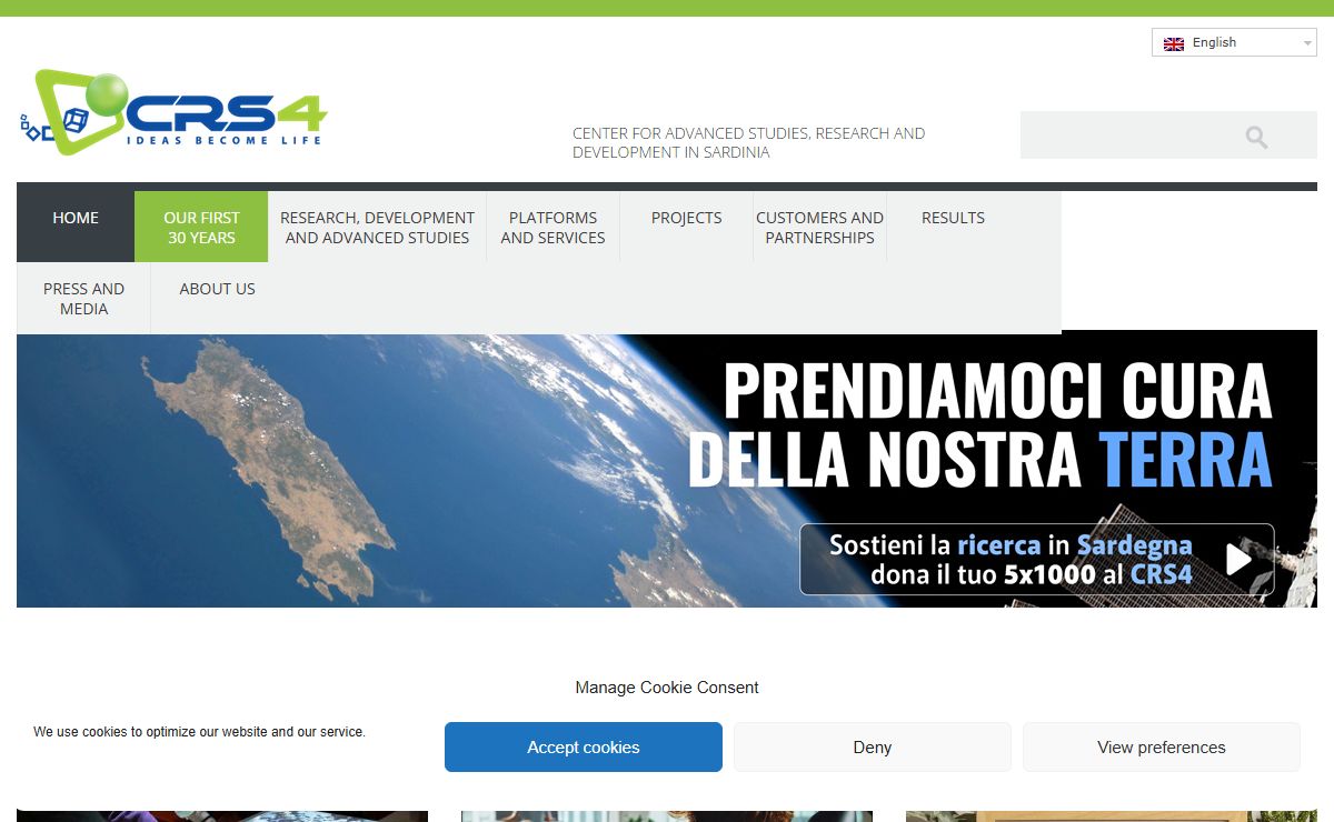 CRS4 | Advanced Studies, Research and Development in Sardinia