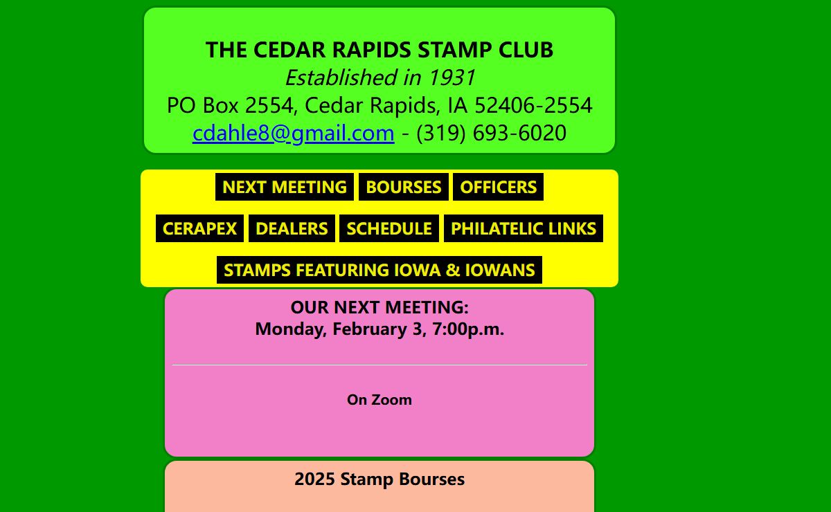 CR Stamp Club