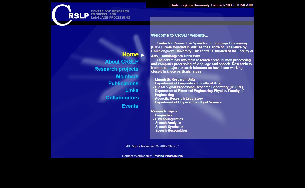 CRSLP :: Center for Research in Speech and Language Processing