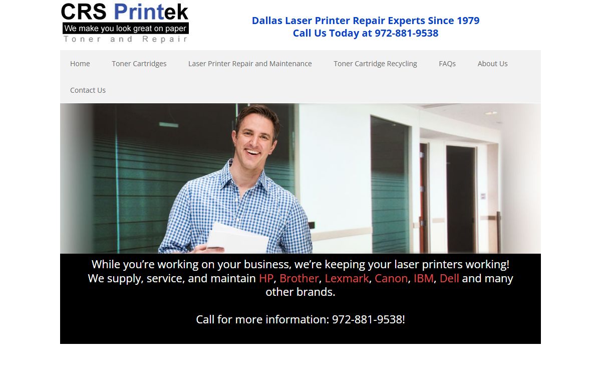 Laser printer repair and toner in Dallas | CRSPrintek