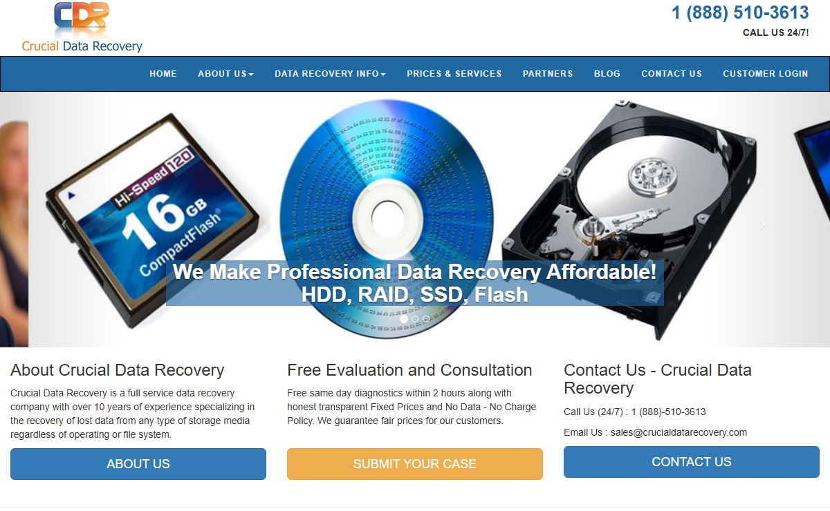 We Make Professional Data Recovery Affordable! - Crucial Data Recovery