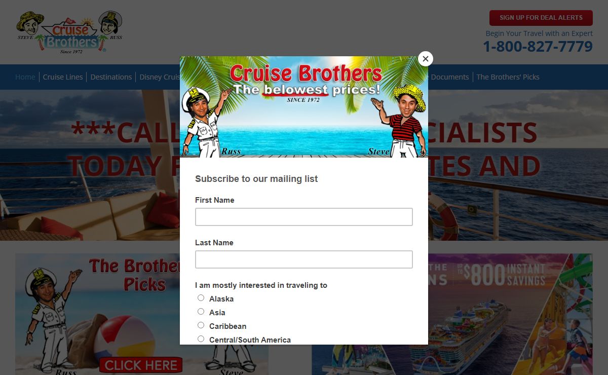 Cruise Brothers - The Belowest Cruise Prices l A Family Business Since 1972