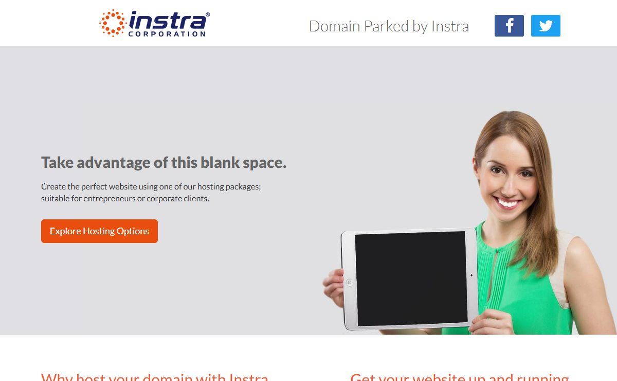 Domain parked by Instra