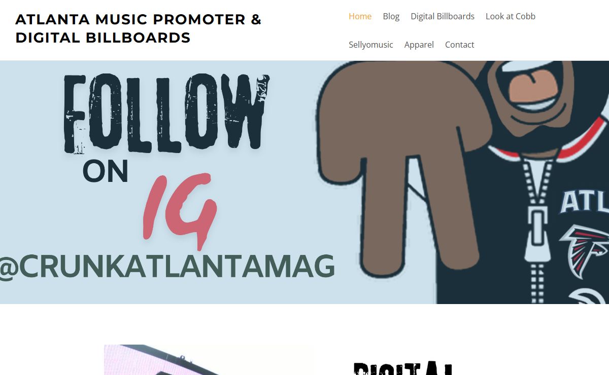 Atlanta Music Promoter & Digital Billboards - CrunkAtlanta.com - Atlanta Music Promoter & Digital Billboards