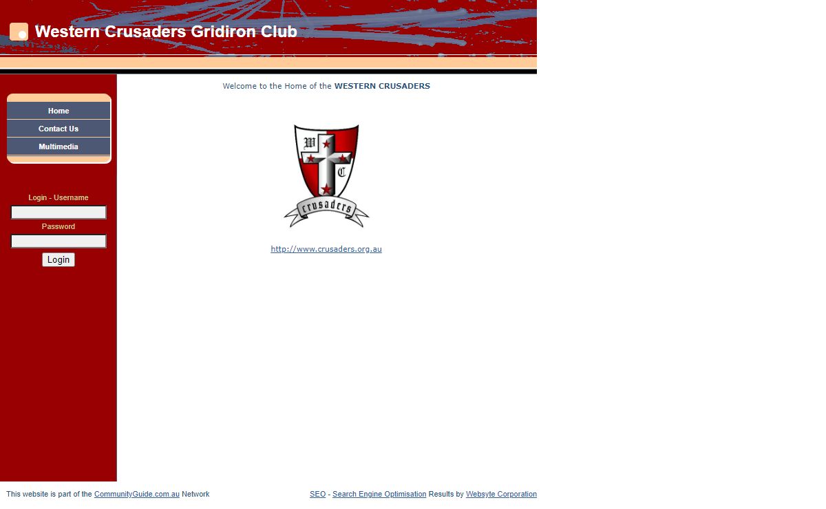 Western Crusaders Gridiron Club -